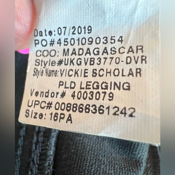 👖 EUC GLORIA VANDERBILT “Vickie” Scholar Plaid Legging Pants | Women’s 16P - Picture 12 of 12